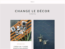 Tablet Screenshot of changeledecor.com